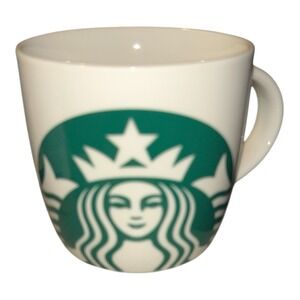 Starbucks Siren Logo Mug 14oz White Green Coffee Cup 2017